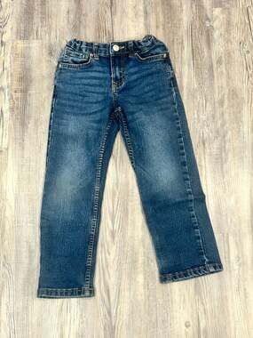 Calvin Klein Jeans Boys Size 5 Slim Straight Blue Denim Pants